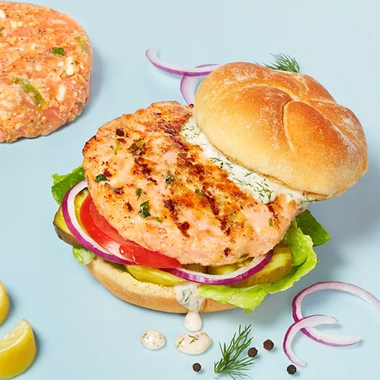 Frozen Salmon Burgers 2-Pack – Fisherman's Market Seafood Outlet